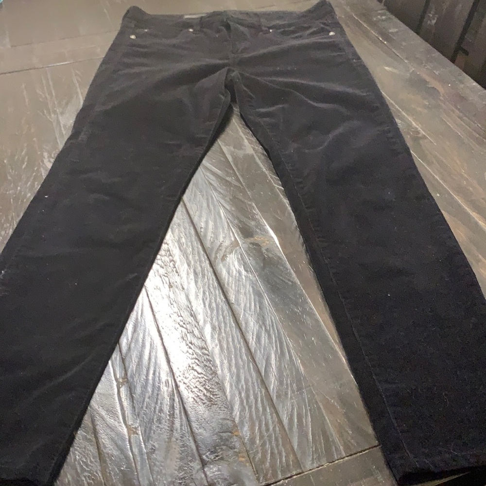 KUT velvet black skinny jeans size 10